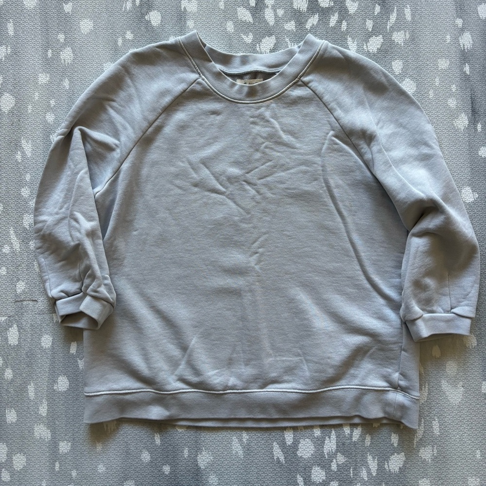 Madewell 3/4 sleeve baby blue sweater - XS